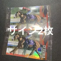 最新弾 サラブレッドホース ツインウエハース 第3R チェルヴィニア サイン