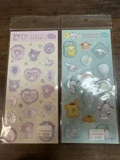 サンリオ　すりガラス風シール