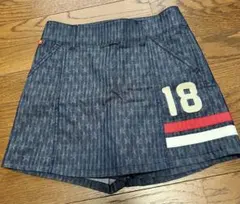 FILA ストライプ柄 キュロットスカート スカンツ