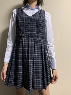緊急セール　H&M ワンピース　チェックワンピ