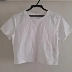 ホワイト クロップド Tシャツ 半袖