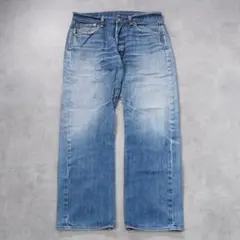 リーバイス501 Levis W33 ハチノス 青 ヒゲ 古着 17920