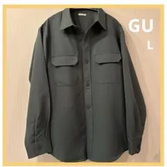 ●GU●長袖シャツ●Lサイズ●グリーン系●トップス●即購入OK