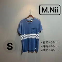 BEAMS M.Nii ストライプ Tシャツ Sサイズ