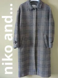 2/15まで出品•最終お値下げチェックチェスターコートニコアンド…