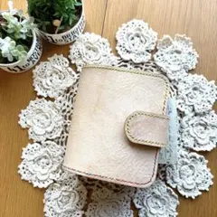 marin様専用ページ★ お財布一体型システム手帳　ミニ6 牛革　コンパクト財布