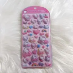 サンリオ コットンパフィーシール キティ ヒョウ柄