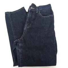 UNIQLO ダークブルー ストレートデニムパンツ 22 S 140 150