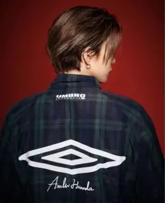 XL UMBRO アンブロ　TREASURE アサヒコラボ　Asahi チェック TREASURE UMBRO アサヒ チェックジャケット M - メルカリ