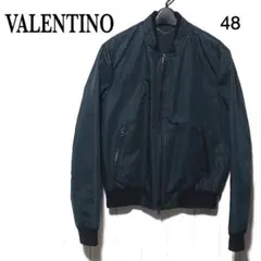 VALENTINO ヴァレンティノ ボンバージャケット 紺 48 ブルゾン 伊製のサムネイル