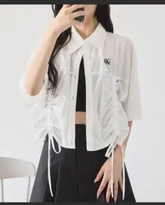 ホワイト ショート シャツのサムネイル