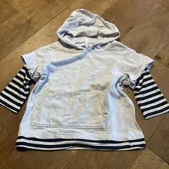 GLOBAL WORK Xフード付きカットソー