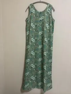 ノースリーブロングワンピース フラダンスイベントにも！