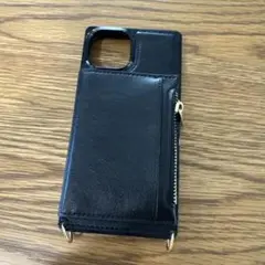 iPhone15ケース　カード定期収納　ショルダーケース　レザー