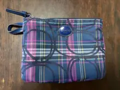 COACH チェック柄 ナイロントートバッグ ＆ポーチのサムネイル