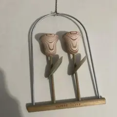 【最終値下】aarikka アーリッカ モビール ヴィンテージ aarikka/アーリッカ ヴィンテージ モビール 2羽の小鳥 ピンク