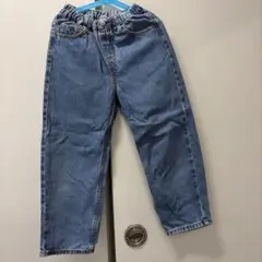 GU キッズ デニム ロングパンツ ウエストゴム