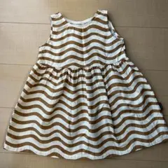 ユニクロ　マリメッコ　ノースリーブ　ボーダー　ワンピース　90cm