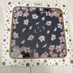 新品未開封　FEILER フェイラー SAKURA ハンカチ ネイビー 桜