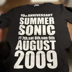 サマーソニック 2009 10周年記念Tシャツ M