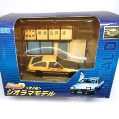 頭文字Dジオラマモデル AE86 藤原とうふ店 自家用(ホワイト×ブラック)のサムネイル