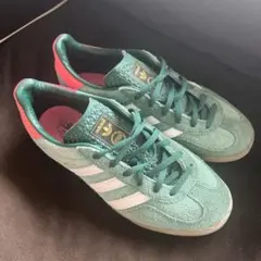 Adidas Gazelle 緑/ピンク
