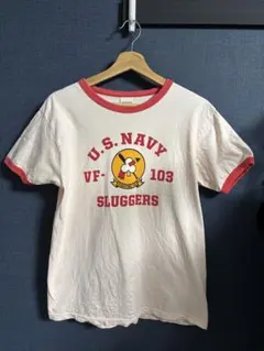 BUZZ RICKSON’S U.S.NAVY リンガーTシャツ USA製のサムネイル