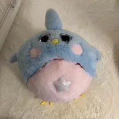 青とピンクの星型飾り付きぬいぐるみ