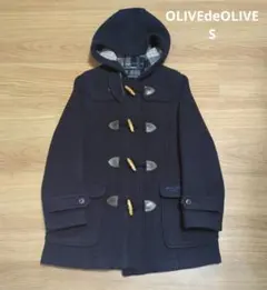 OLIVE des OLIVE ダッフルコート ネイビー　S オリーブデオリーブ
