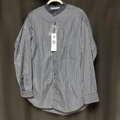 UNIQLO+J ストライプ ボタンダウン 長袖シャツ　Mサイズ