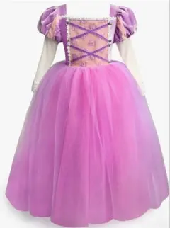 ラプンツェル風ドレス　パープル 110cm キッズ ハロウィン　ディズニー