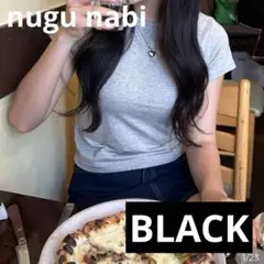 nugu nabi JKNULE9428 スパンモダールクロップドT