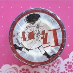 PET 红 7cm×10m 海外マスキングテープ　海外マステ　英字　女の子　人物