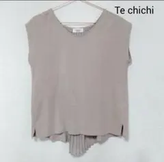 Te chichi ベージュ ノースリーブ トップス
