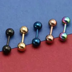 ストレートバーベルボディピアス 両耳