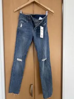 未使用　UNIQLO ユニクロ　スキニーデニム ブルー 25インチ63.5