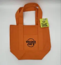 TRADER JOE'S トレーダージョーズ　ミニトートバッグ オレンジ