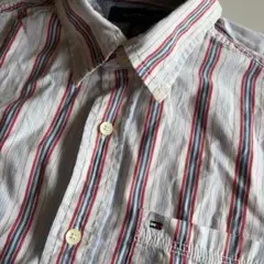 TOMMY HILFIGER ストライプ 半袖シャツ S(M)のサムネイル