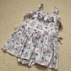 petit main 花柄ワンピース水着 110cm