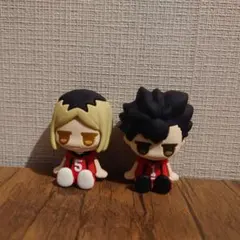 ハイキュー JITOT じとっと ダイソー フィギュア　黒尾鉄朗 孤爪研磨