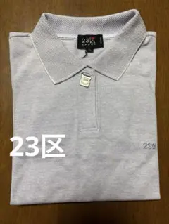 23区 SPORT 長袖ポロシャツ ゴルフシャツ　ライトパープル　日本製　Lのサムネイル