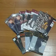 柄タイツ、カラーパンスト セットで放出