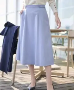 新品未使用　UNTITLED(アンタイトル)水色ウールスカートM