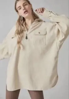 新品同様スナイデル　モデル着用 コーデュロイ　シャツワンピ