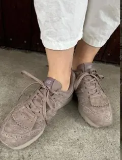 New Balance 996 厚底スニーカー MiuMiu 緑赤紐付　モカ