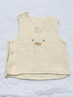 ベビーベスト クリーム色 50-70cm ひよこ　未使用