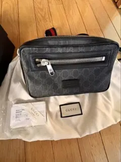 GUCCI ボディバッグ ブラック GGパターン