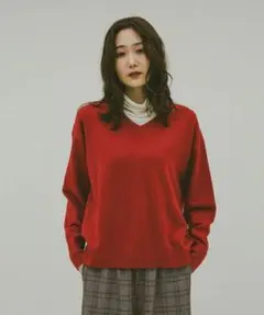 グローバルワーク ふわふわHugmeVネックプルオーバー