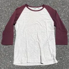 00s〜10s UNIQLO ラグランT 七分袖 バイカラー y2k 平成のサムネイル