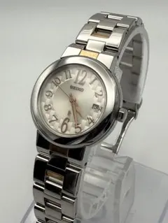 稼働品 SEIKOセイコー ルキア ボルドー レディース デイト シルバー腕時計のサムネイル